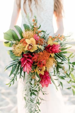 tropical bridal bouquet